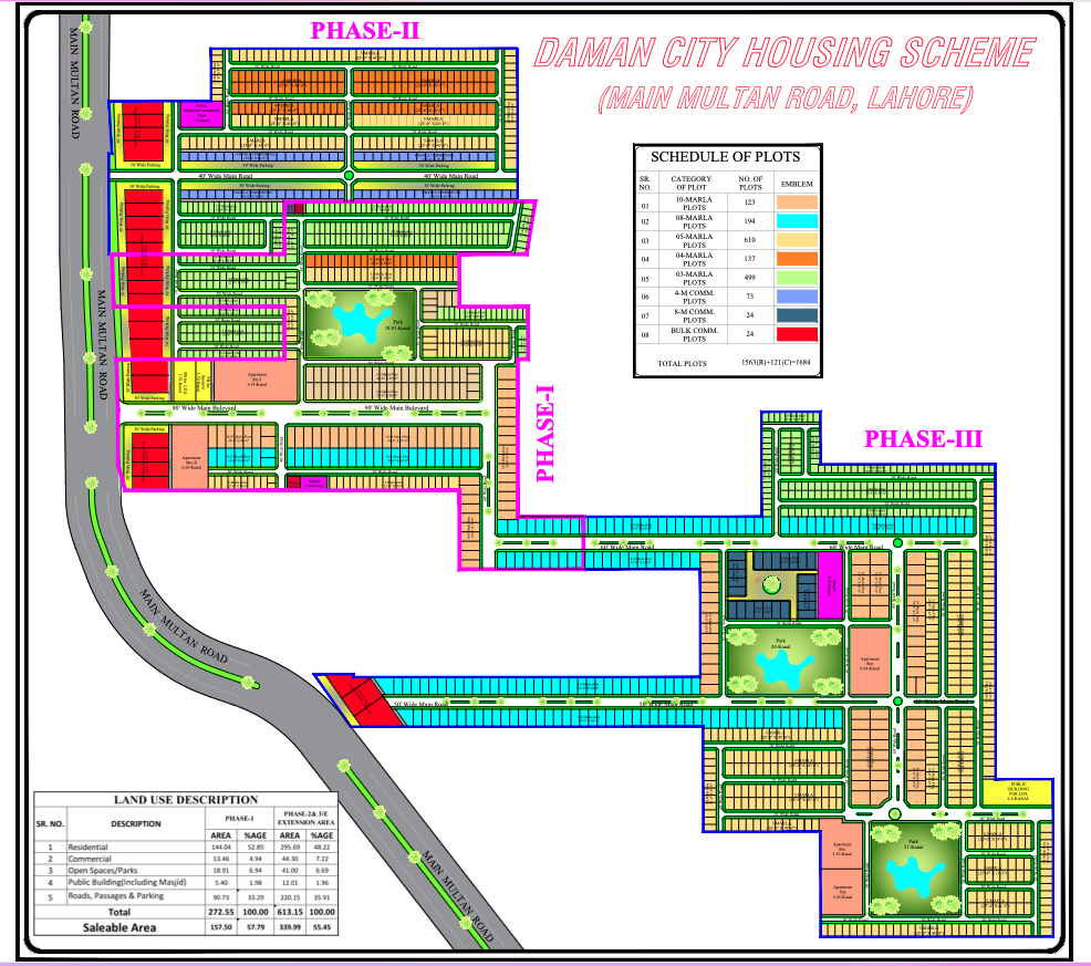 Damaan City Map